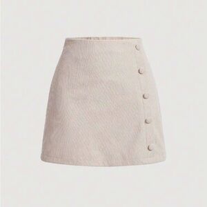 SHEIN Tan A-Line Mini Skirt for Work